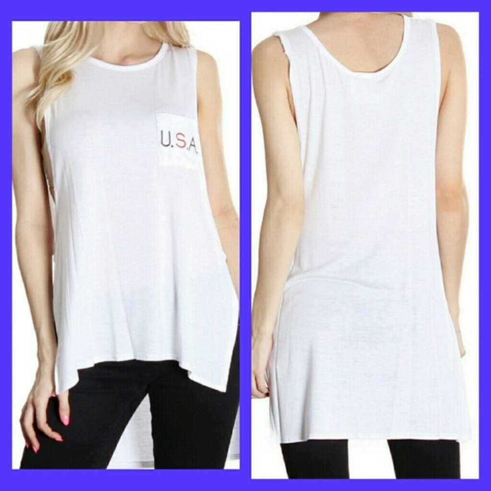 [Last 3] LAST DAY USA White Tank Blouse
